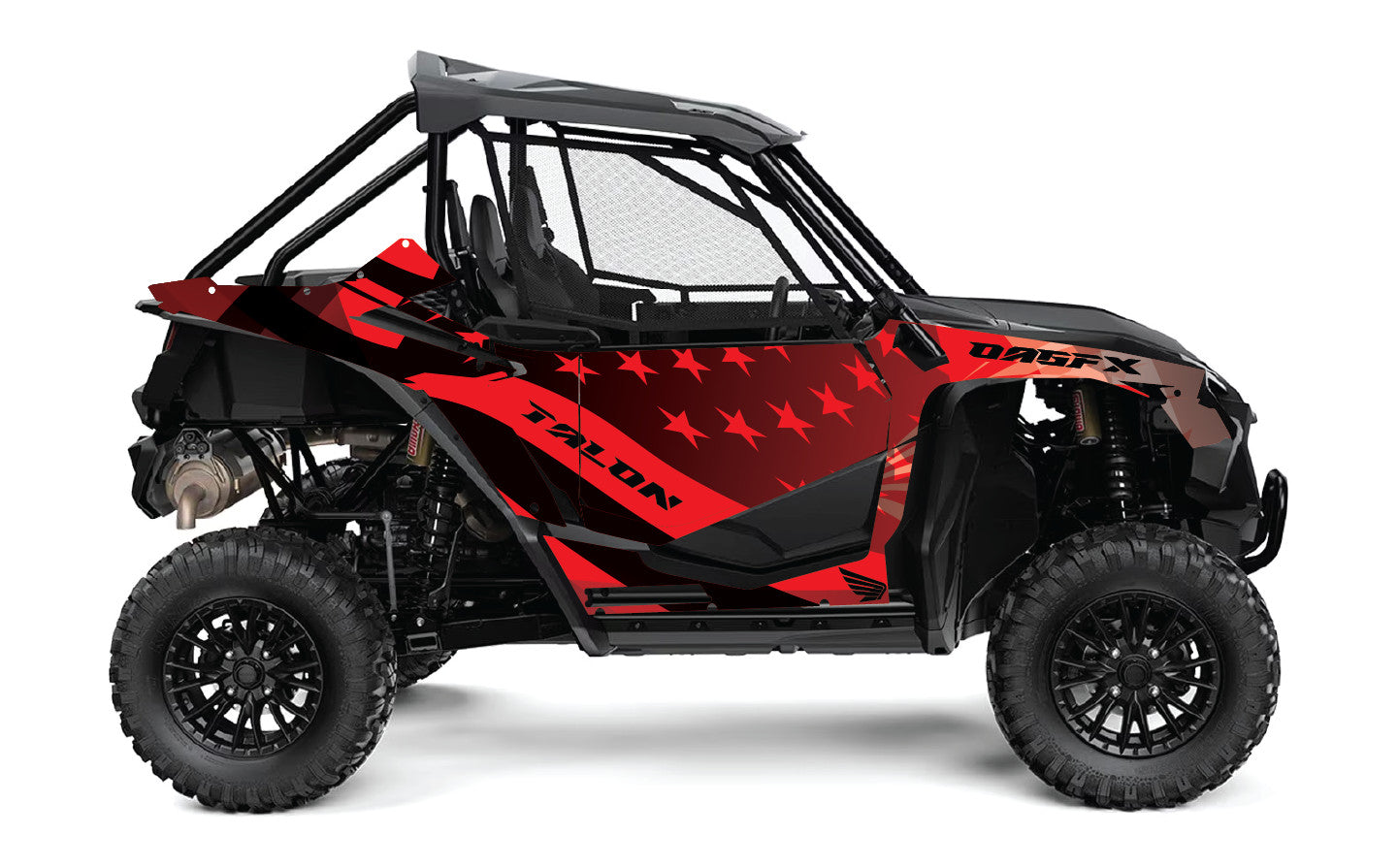 2019-2022 Honda Talon 1000R 1000X 2 Door Graphics Kit - Pro Ed D69-1 USA Flag