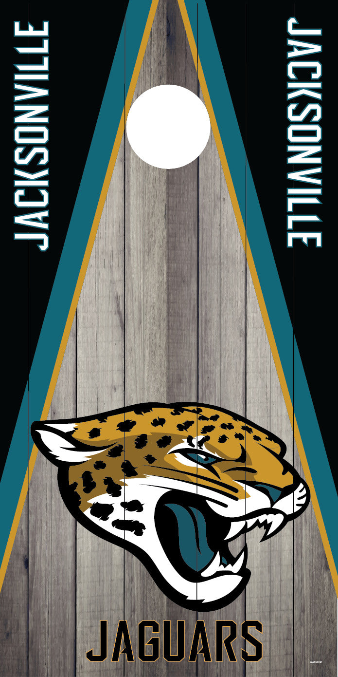 Corn Hole Board Wrap - Jacksonville Jaguars Cornhole D2