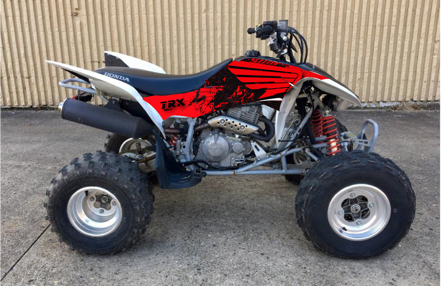 2008 - 2018 Honda TRX 400 EX Graphics Kit - Pro Ed D51-1 Red