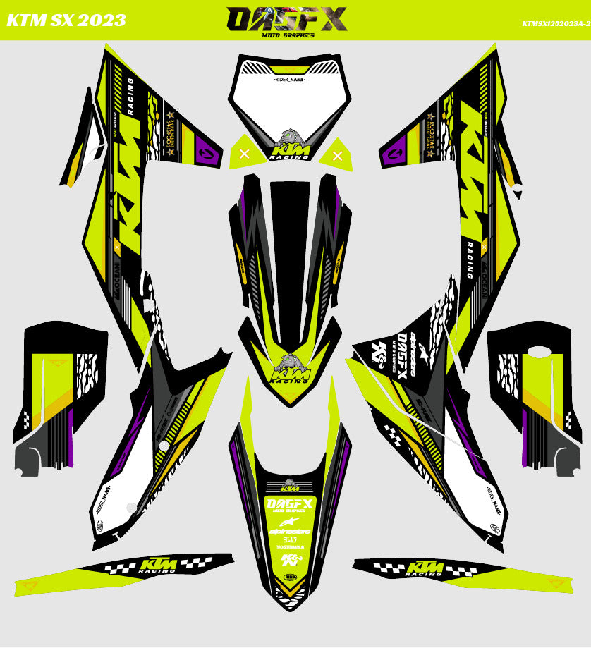 2023 KTM SX All Models OAGFX Graphic Kit - Pro Ed A-2