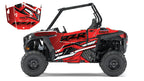 2014 + Polaris RZR 900  OAGFX Graphics Kit D52-1 Red