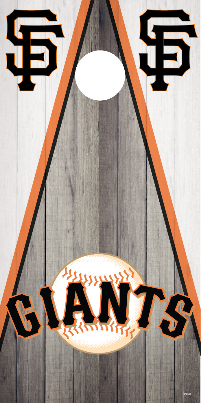 Corn Hole Board Wrap - San Francisco Giants D3 Set Cornhole