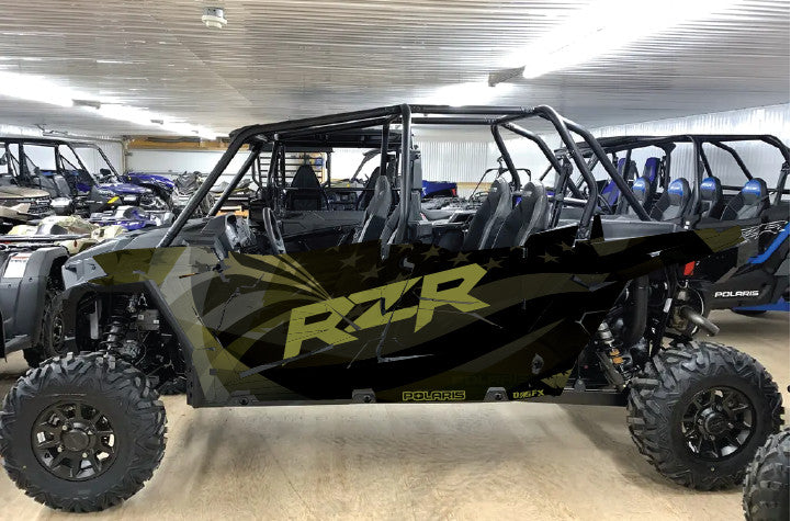 2020 - 2023 Polaris RZR  XP 1000 4 Door  Graphics Kit D69-2 Flag