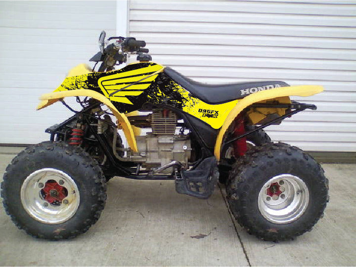 2001 - 2004 Honda TRX 250 EX Graphics Kit - Pro Ed D51-1 Yellow