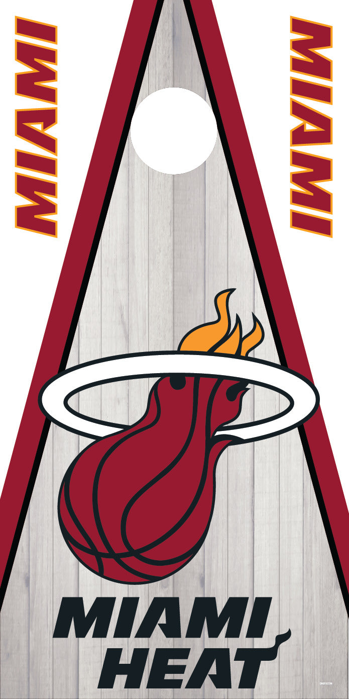 Corn Hole Board Wrap - Miami Heat Set Cornhole