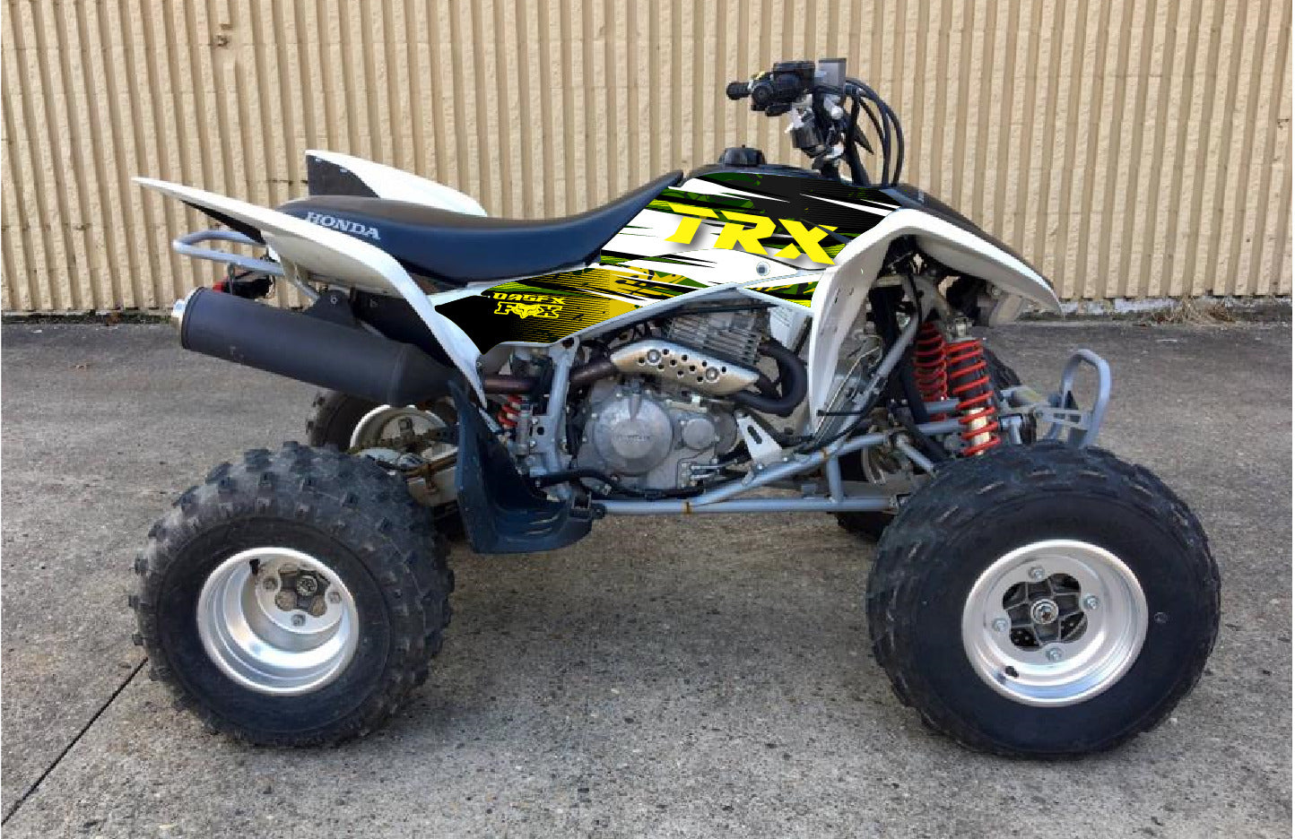 2008 - 2018 Honda TRX 400 EX Graphics Kit - Pro Ed D35-2 Yellow