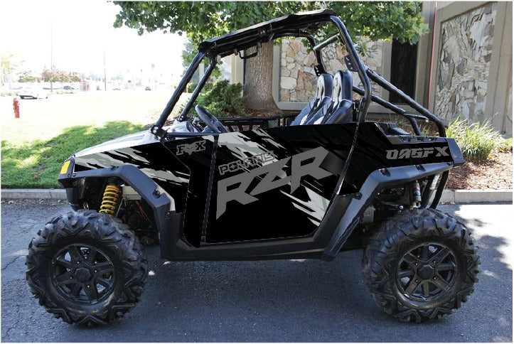 2007 - 2010 Polaris RZR 800 Graphics Kit D48-4 Stealth