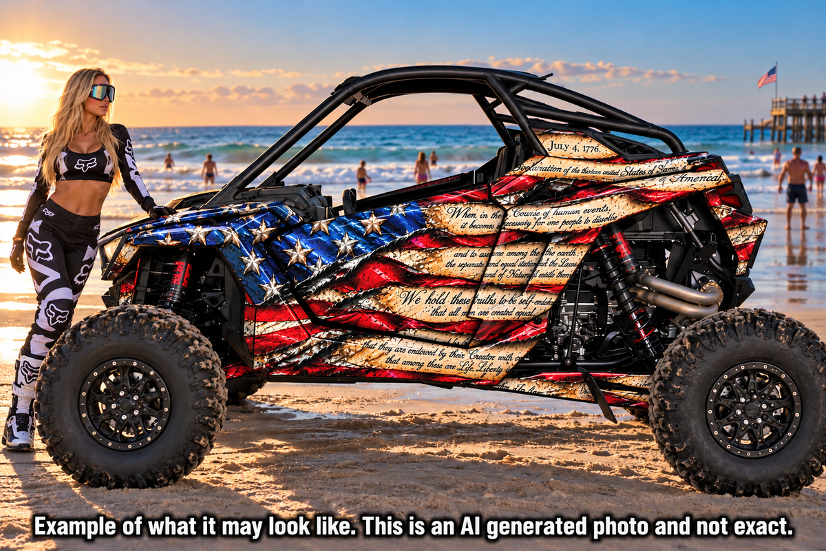 2022-2024 Polaris RZR XP Pro XP Pro R USA Flag Graphics Kit Patriot