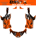 2016-2023 Can Am Maverick Trail 1000 Graphics Kit   D79-3 OAGFX Racing