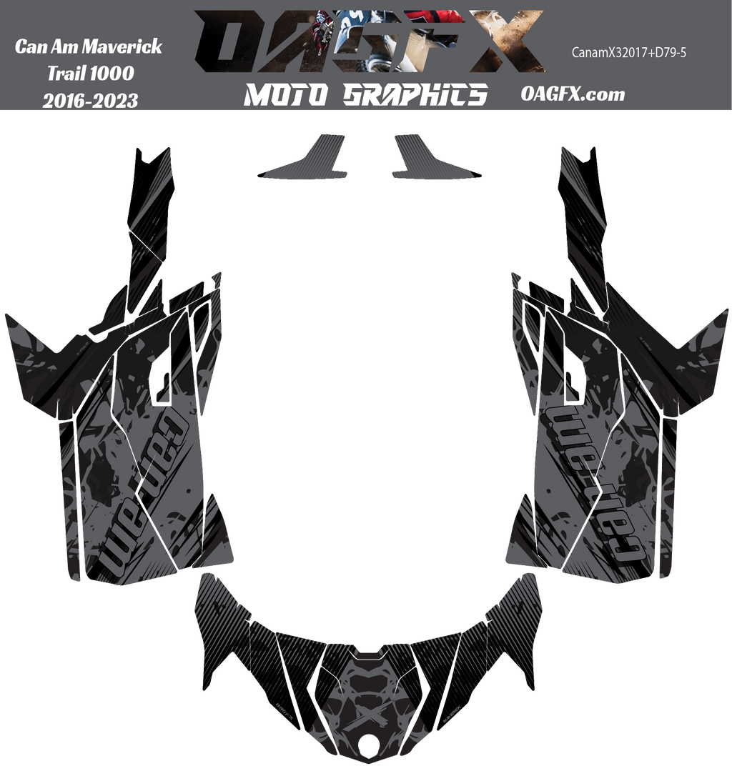 2016-2023 Can Am Maverick Trail 1000 Graphics Kit   D79-5 OAGFX Racing