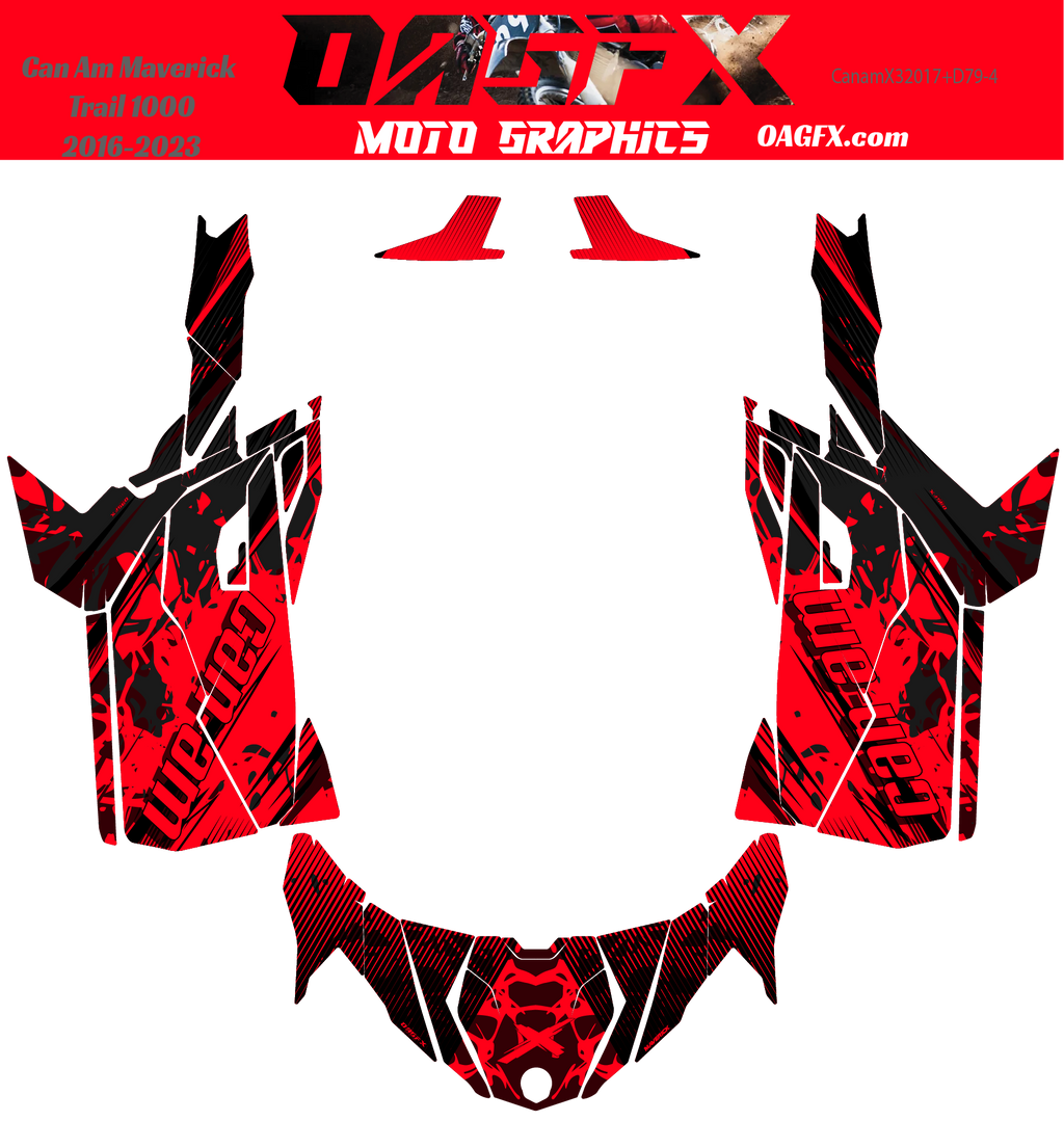 2016-2023 Can Am Maverick Trail 1000 Graphics Kit   D79-4 OAGFX Racing