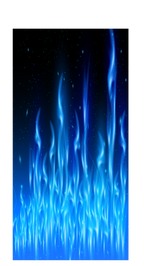 Flames Cornhole Board Skins