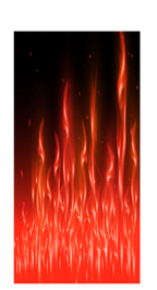Flames Cornhole Board Skins