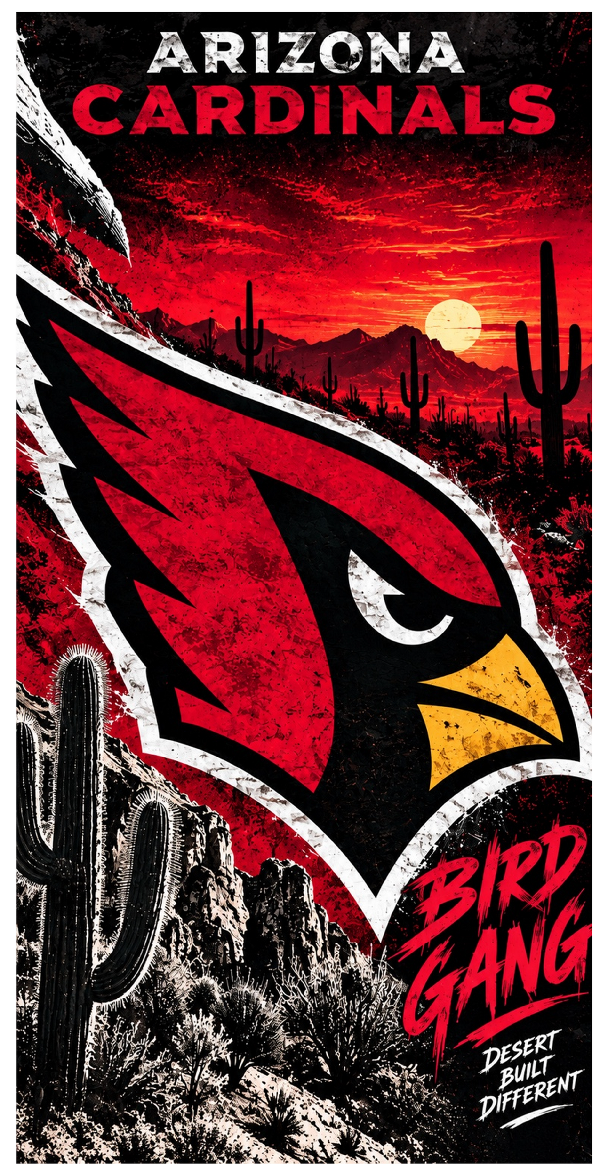 Corn Hole Board Wrap - Arizona Cardinals Cornhole