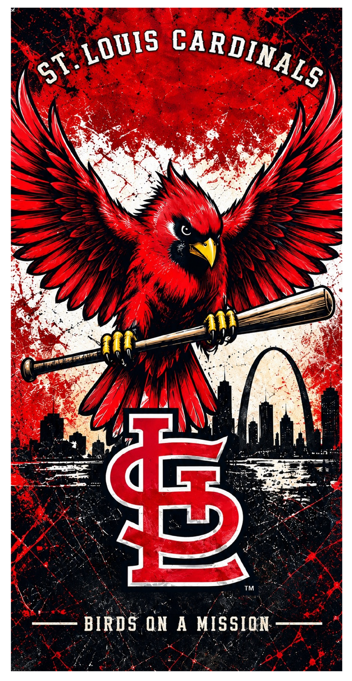 Corn Hole Board Wrap - St. Louis Cardinals Cornhole