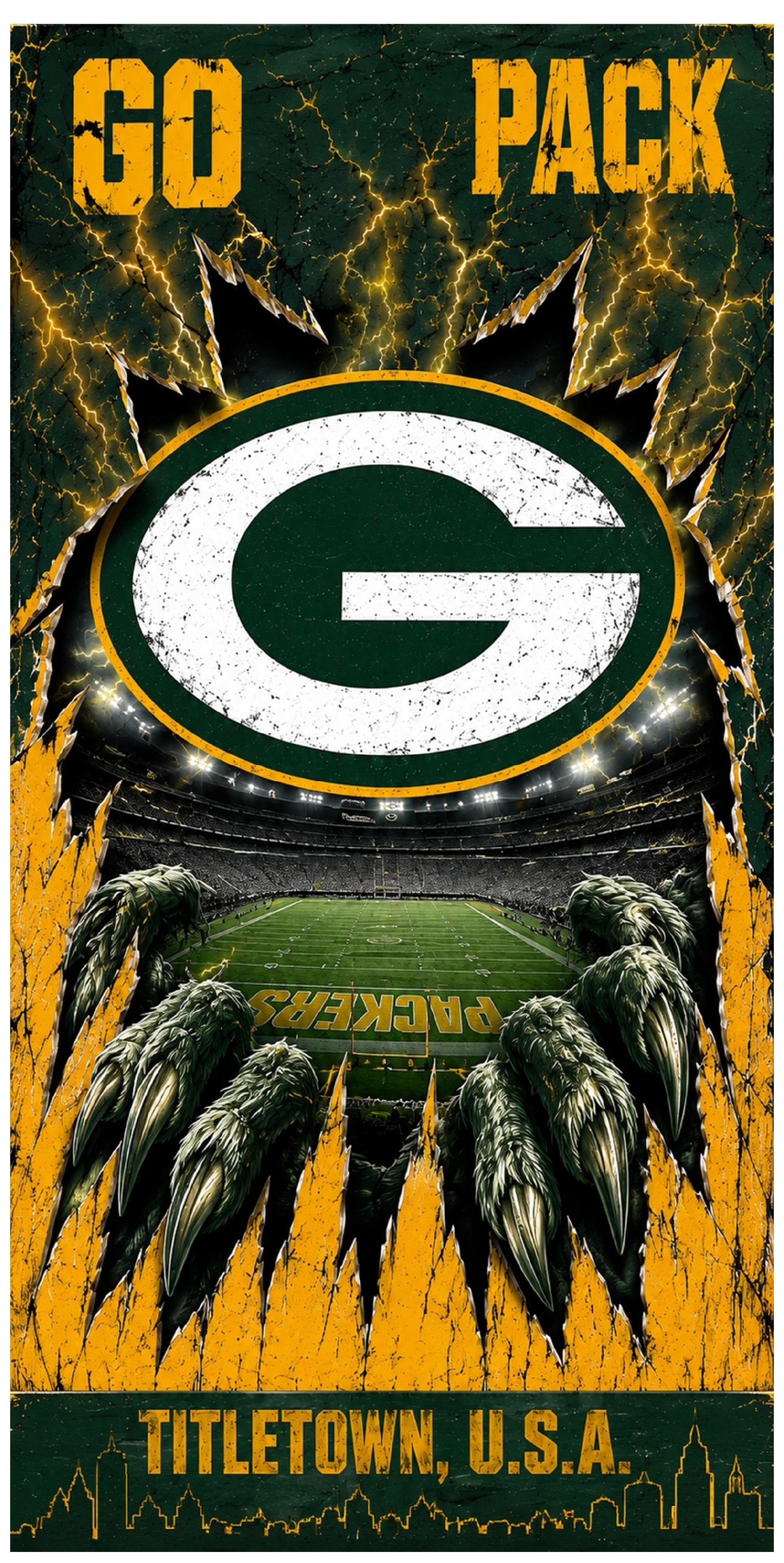 Corn Hole Board Wrap - Green Bay Packers Cornhole