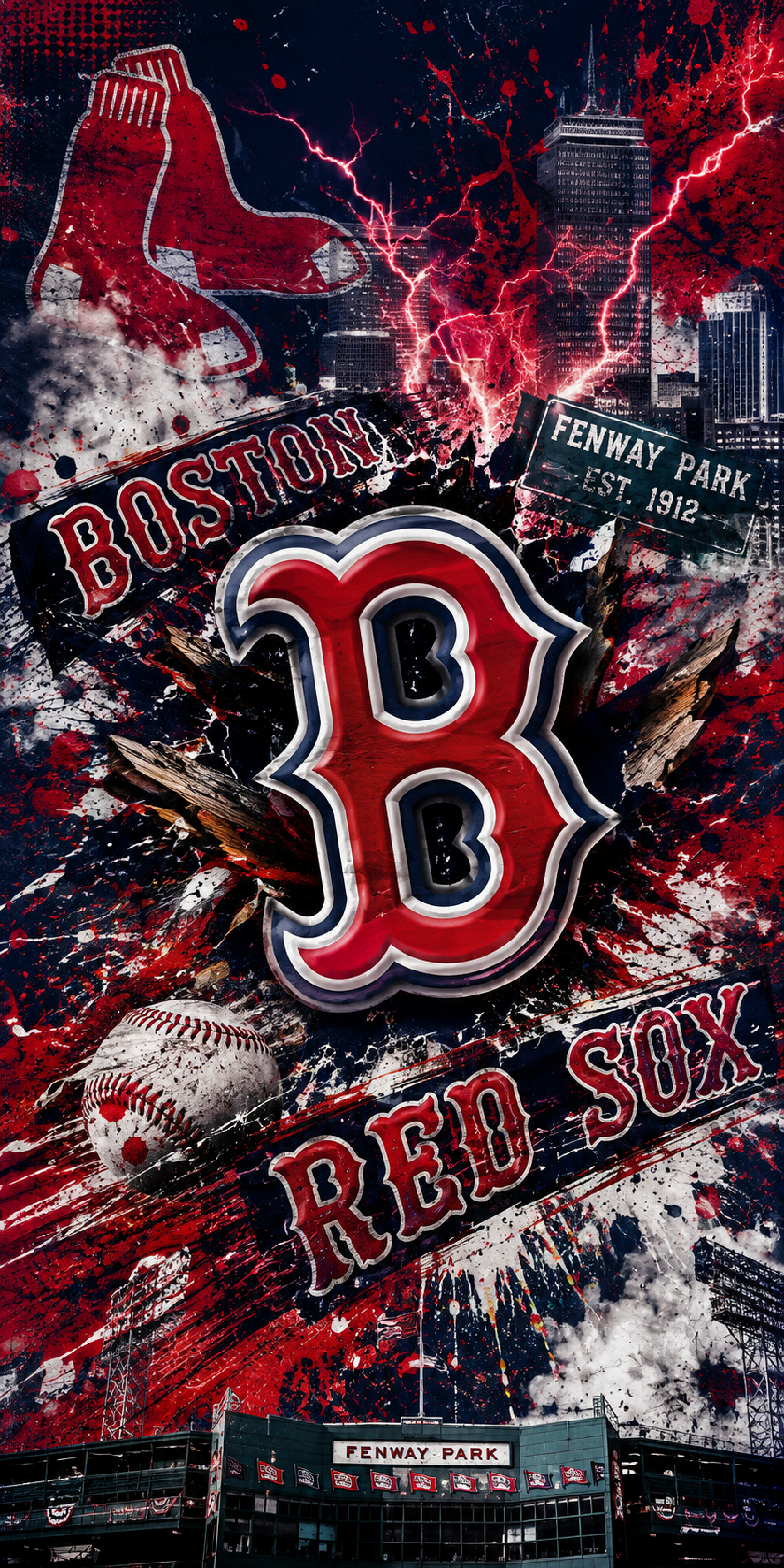 Corn Hole Board Wrap - Boston Red Sox Cornhole (Copy)