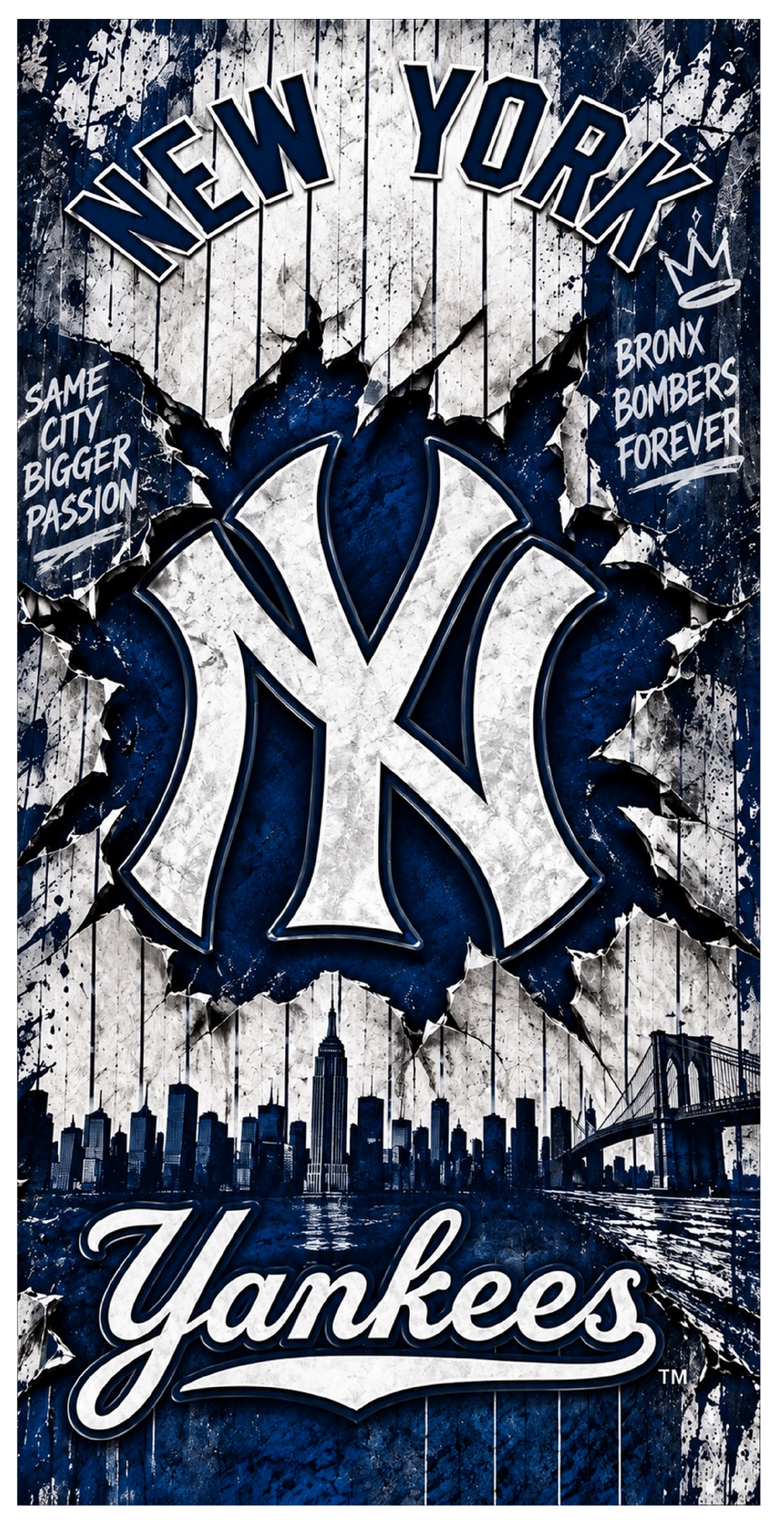Corn Hole Board Wrap - New York Yankees Set