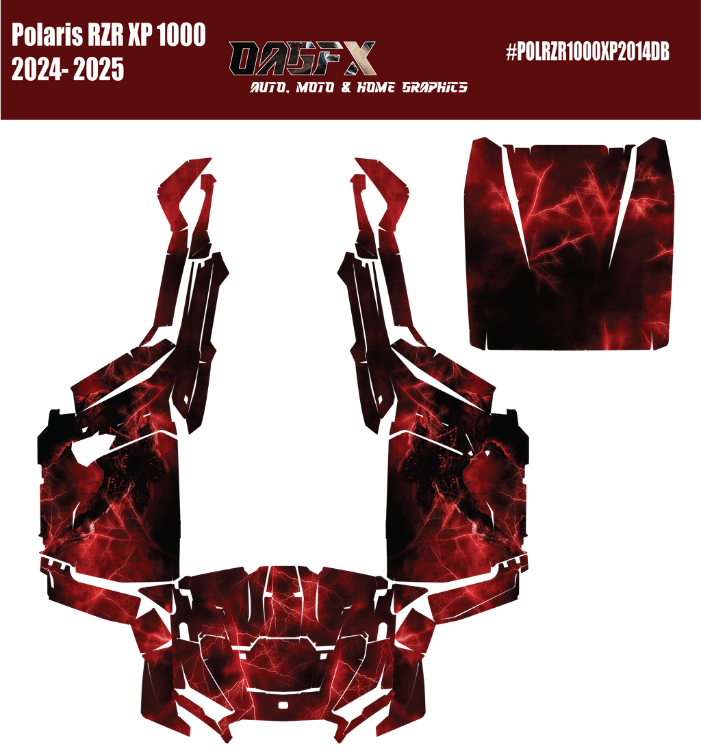 2024-2025 Polaris RZR XP 1000 Beast Graphics Kit DB "Beast"