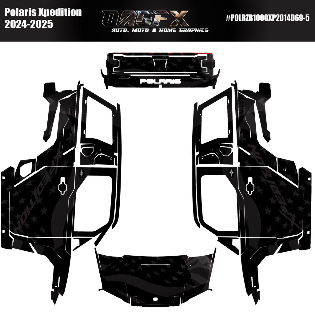 2024-2025 Polaris Xpedition Graphics D69-5 USA Flag