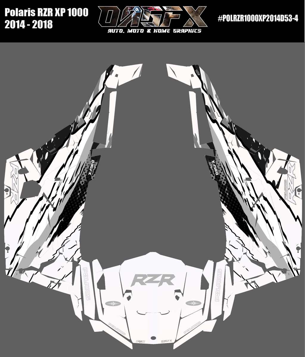 2014 - 2018 Polaris RZR XP 1000 Graphics Kit D53-4 Wild