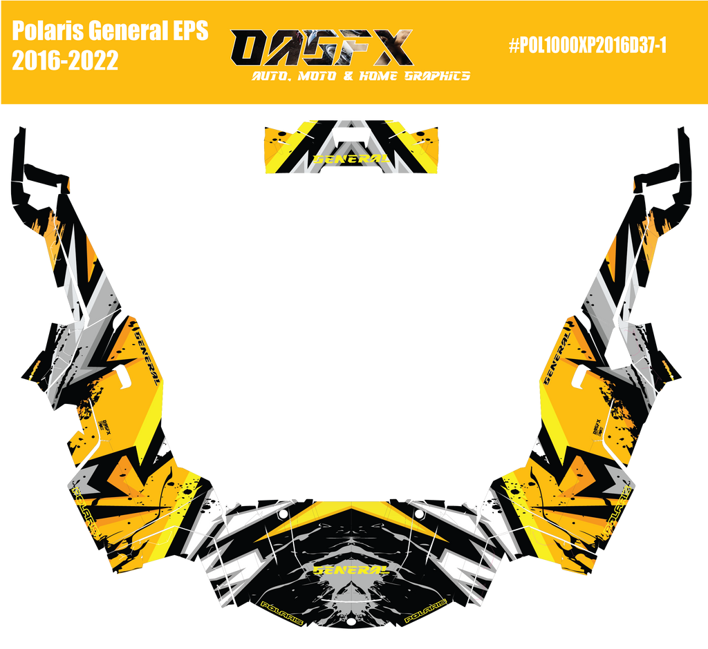 2016-2022 Polaris General EPS 1000 Graphics Kit D37-1