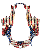 2019 - 2023 Kawasaki Teryx KRX 1000 USA Flag Graphic Kit Demon USA Patriot