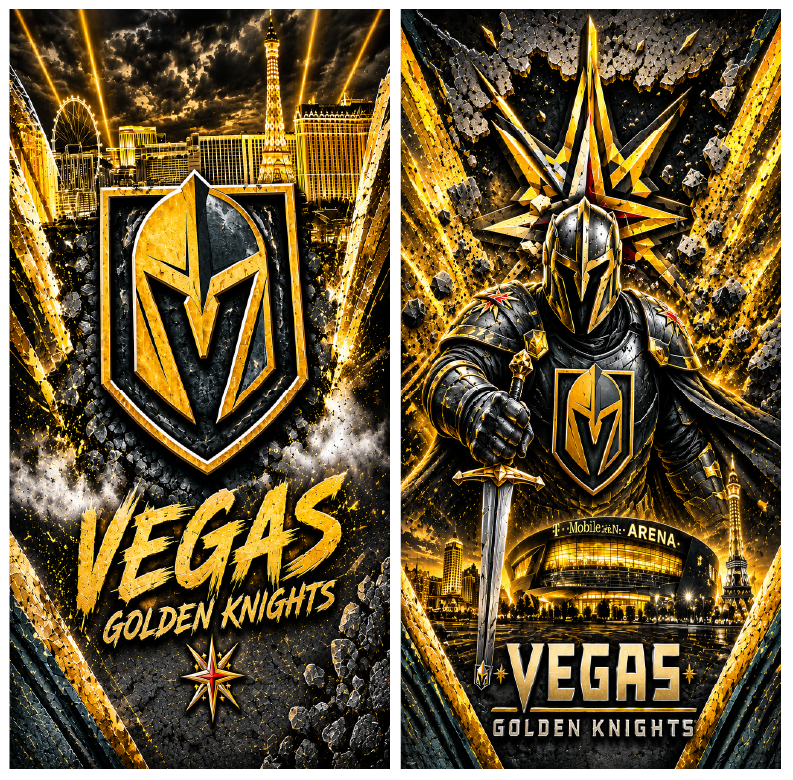 Corn Hole Board Wrap - Las Vegas Golden  Knights Cornhole Wild
