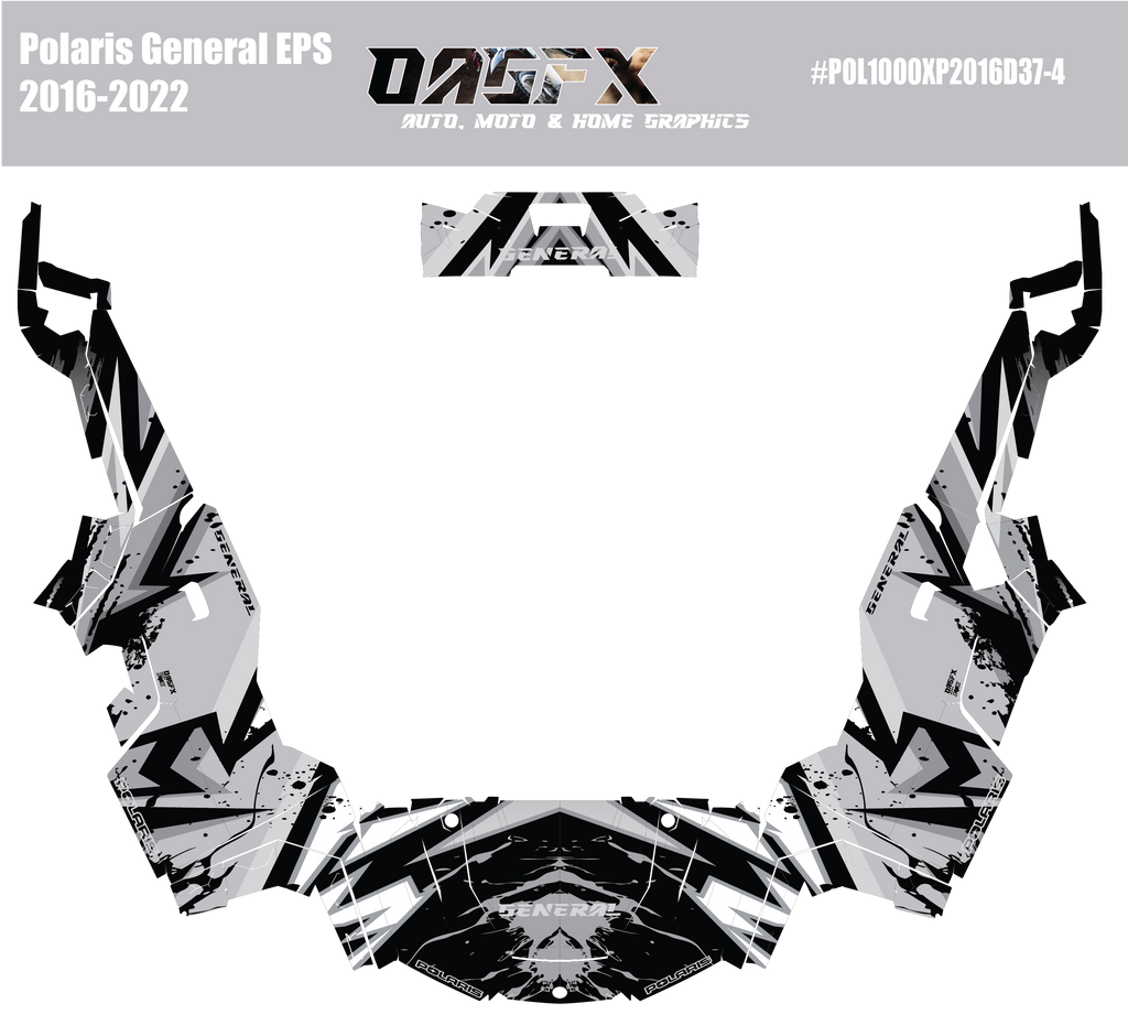 2016-2022 Polaris General EPS 1000 Graphics Kit D37-4