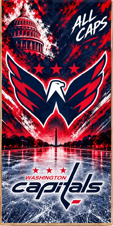 Corn Hole Board Wrap - Washington Capitals Set Cornhole Skins