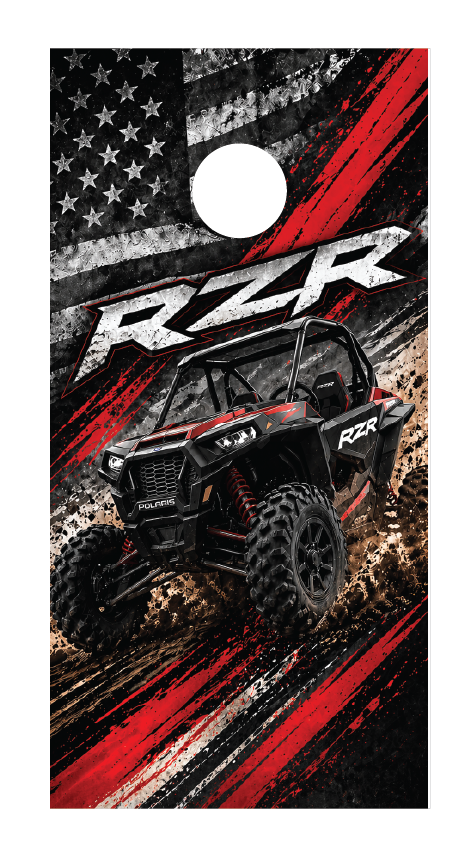 Polaris RZR Cornhole Board Skins Pair