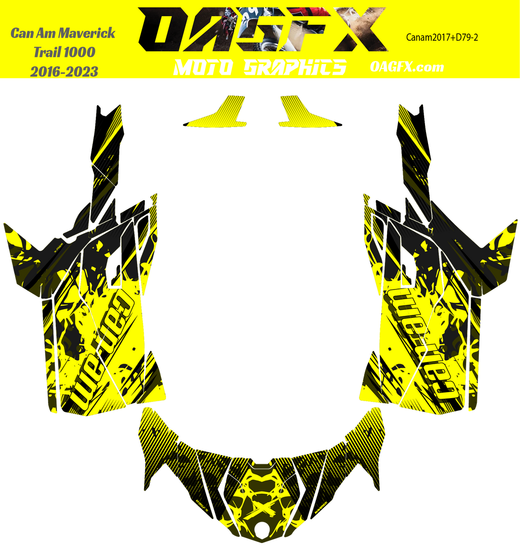 2016-2023 Can Am Maverick Trail 1000 Graphics Kit   D79-2 OAGFX Racing