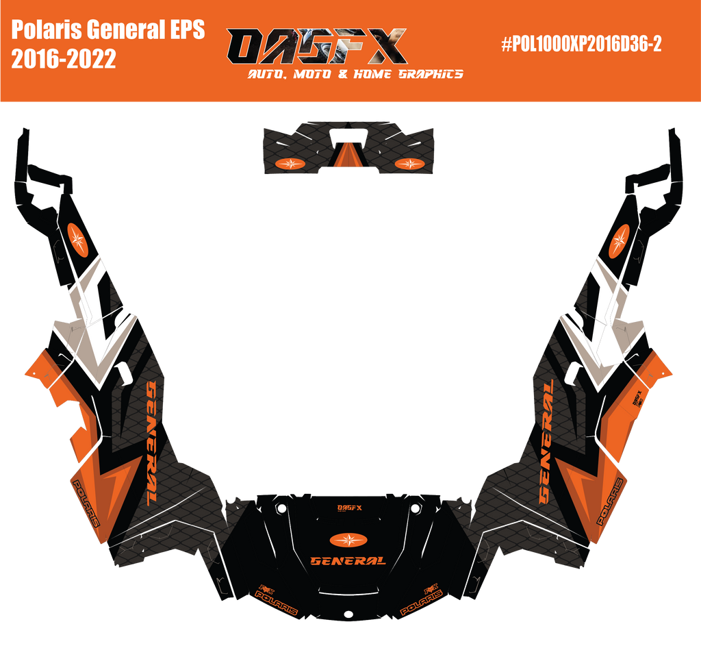 2016-2022 Polaris General EPS 1000 Graphics Kit D36-2