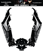 2025 Can Am Maverick R Max 4 Door Graphics Kit   D36-3 Stealth OAGFX Racing