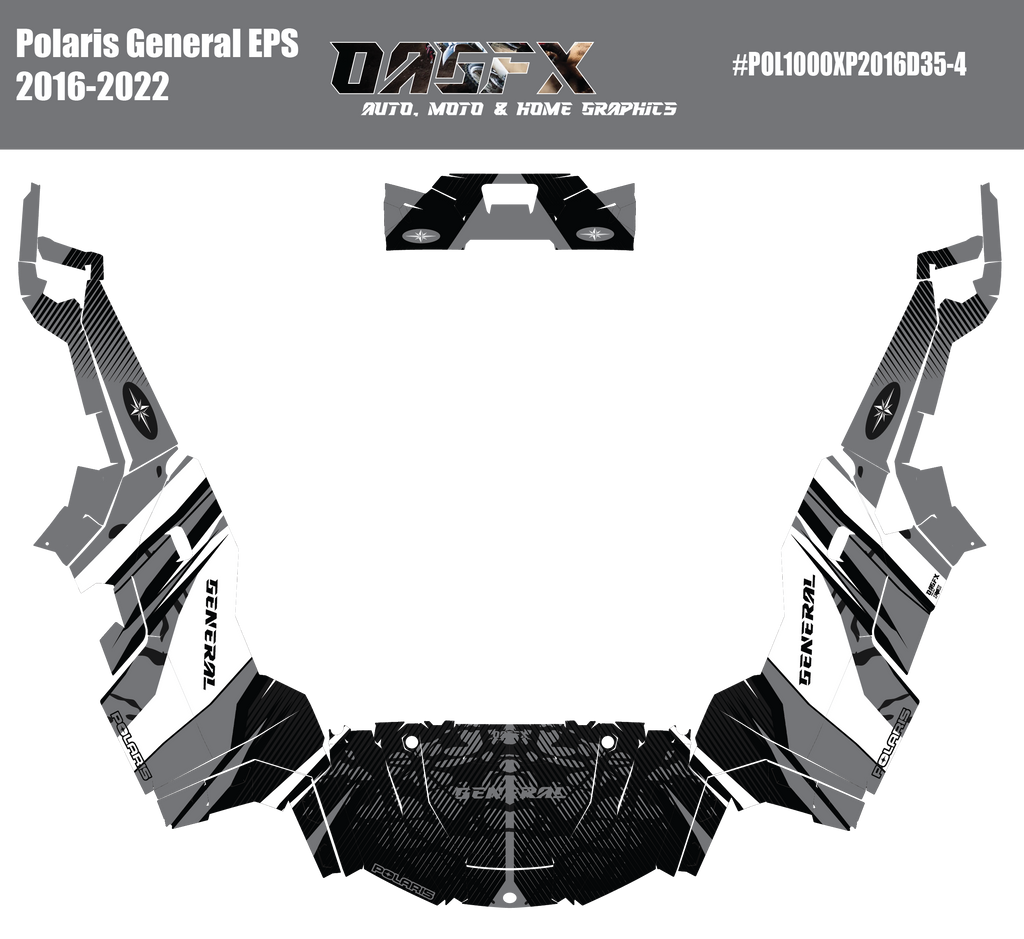 2016-2022 Polaris General EPS 1000 Graphics Kit D35-4
