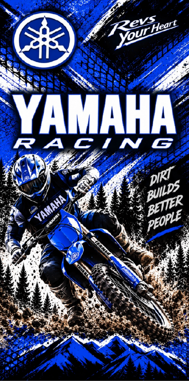 Yamaha Racing Cornhole Board Skins / Wrap (Pair)
