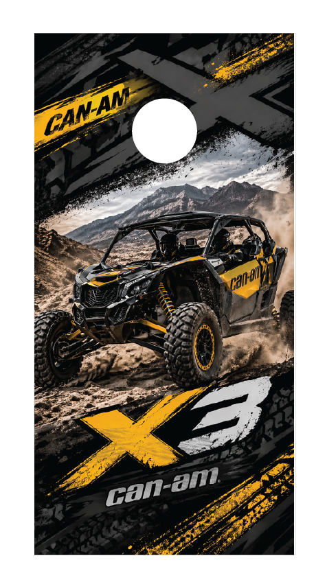 Can Am X3 Cornhole Board Skins Pair