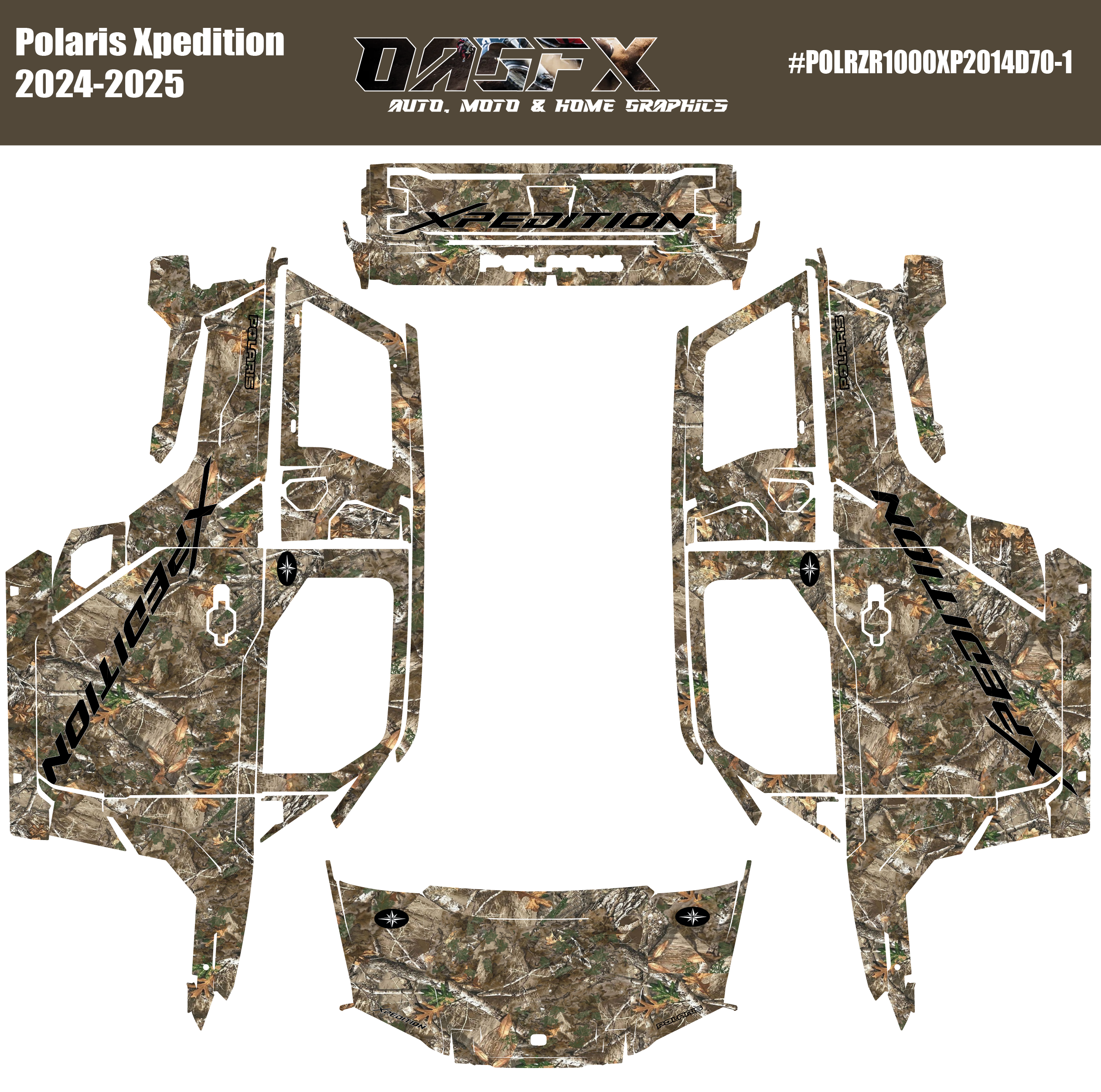 2024-2025 Polaris Xpedition Graphics D70-1 Camo