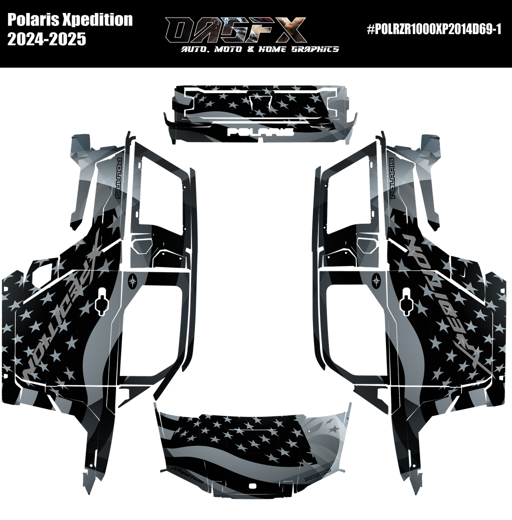 2024-2025 Polaris Xpedition Graphics D69-1 USA Flag