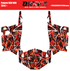 2014 + Polaris RZR 900 Demon/Devil Graphics Kit Demon