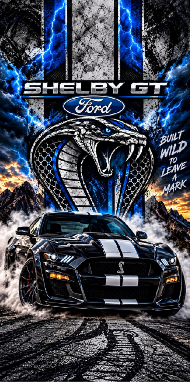 Shelby GT Mustang Cornhole Board Skins / Wrap (Pair)