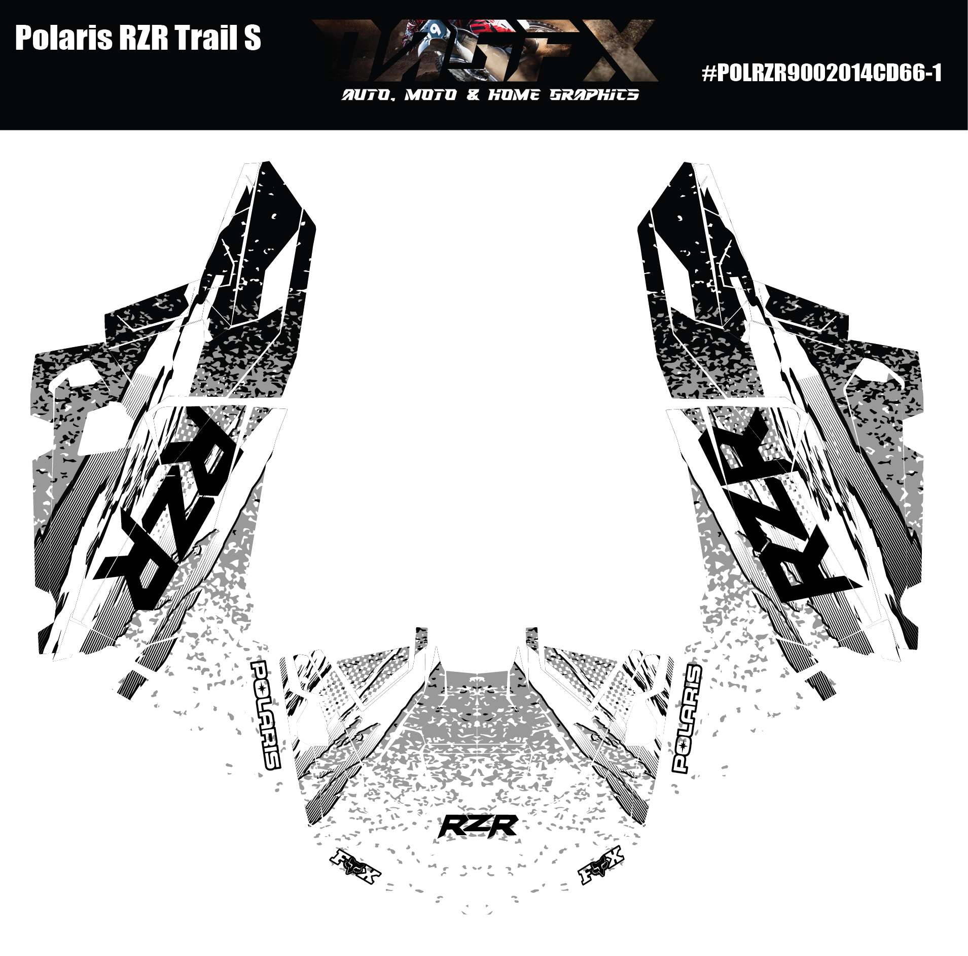 Polaris RZR Trail S OAGFX Graphics Kit D66-1