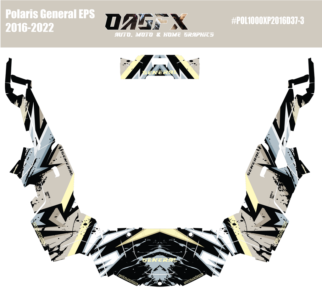 2016-2022 Polaris General EPS 1000 Graphics Kit D37-3