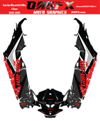 2025 Can Am Maverick R Max 4 Door Graphics Kit   D36-1 OAGFX Racing