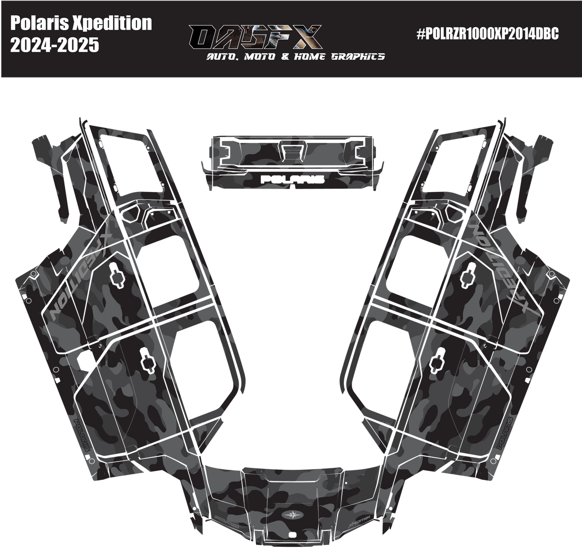 2024-2025 Polaris Xpedition ADV 4 Door Graphics DBC Dark Cano