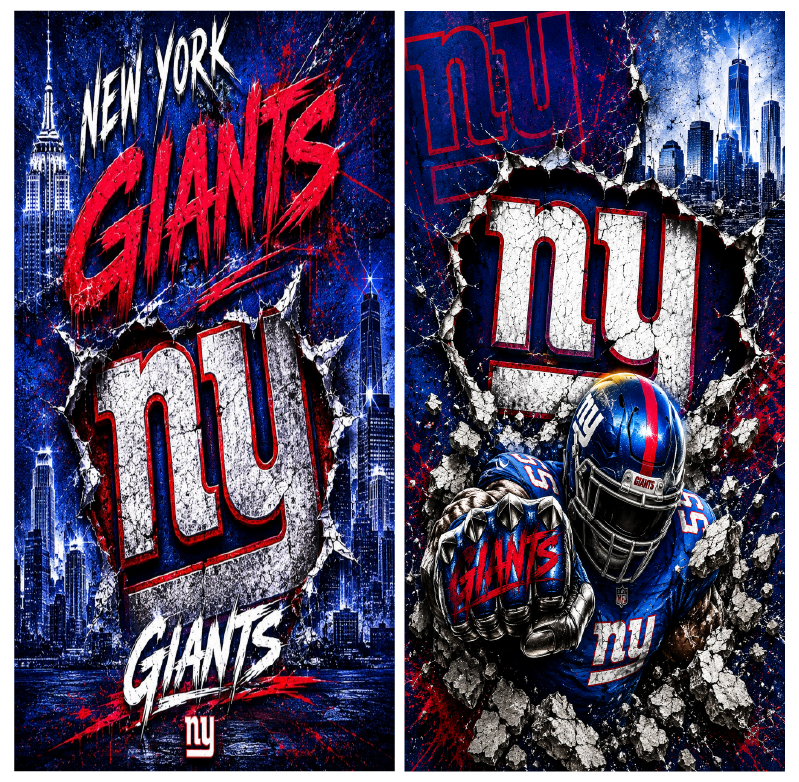 Corn Hole Board Wrap Skin - New York Giants Cornhole