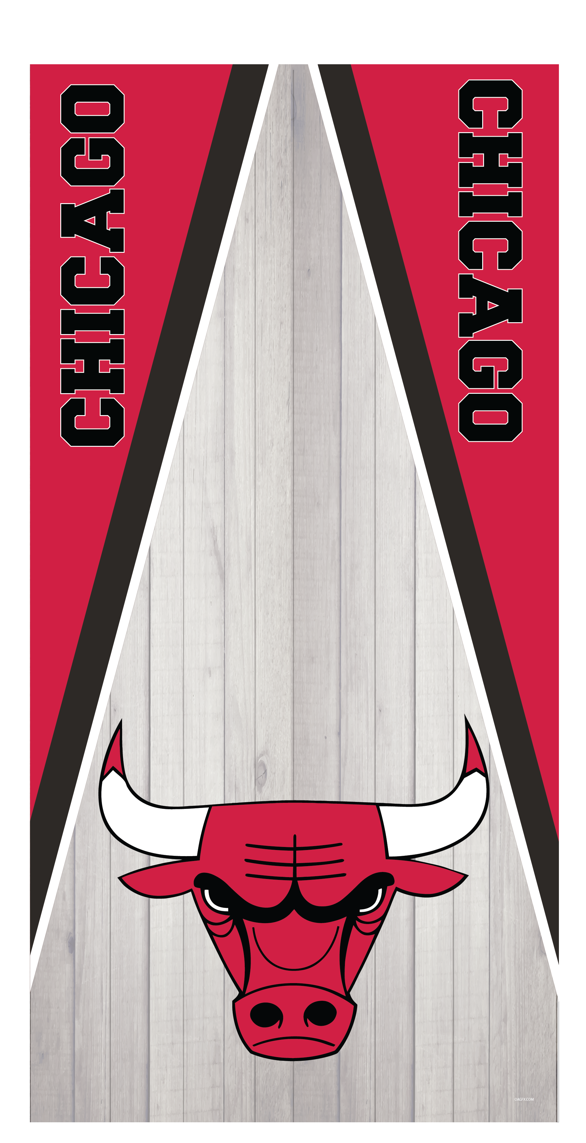 Chicago Bulls Cornhole Board Skins (Pair)