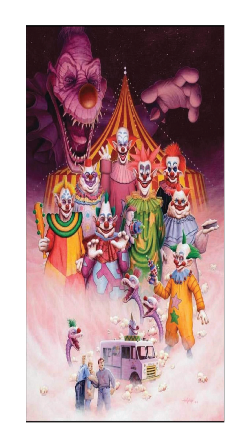 Clown Cornhole Board Skins (Pair) (Copy)