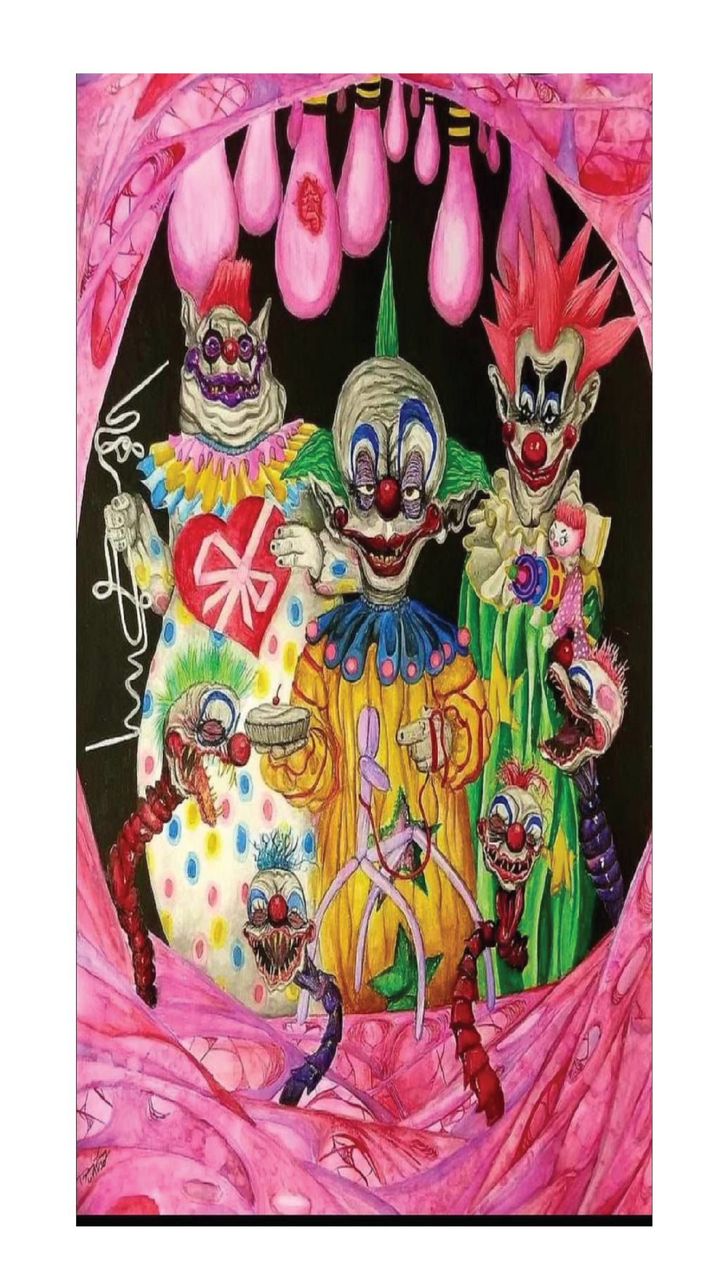 Clown Cornhole Board Skins (Pair) (Copy)