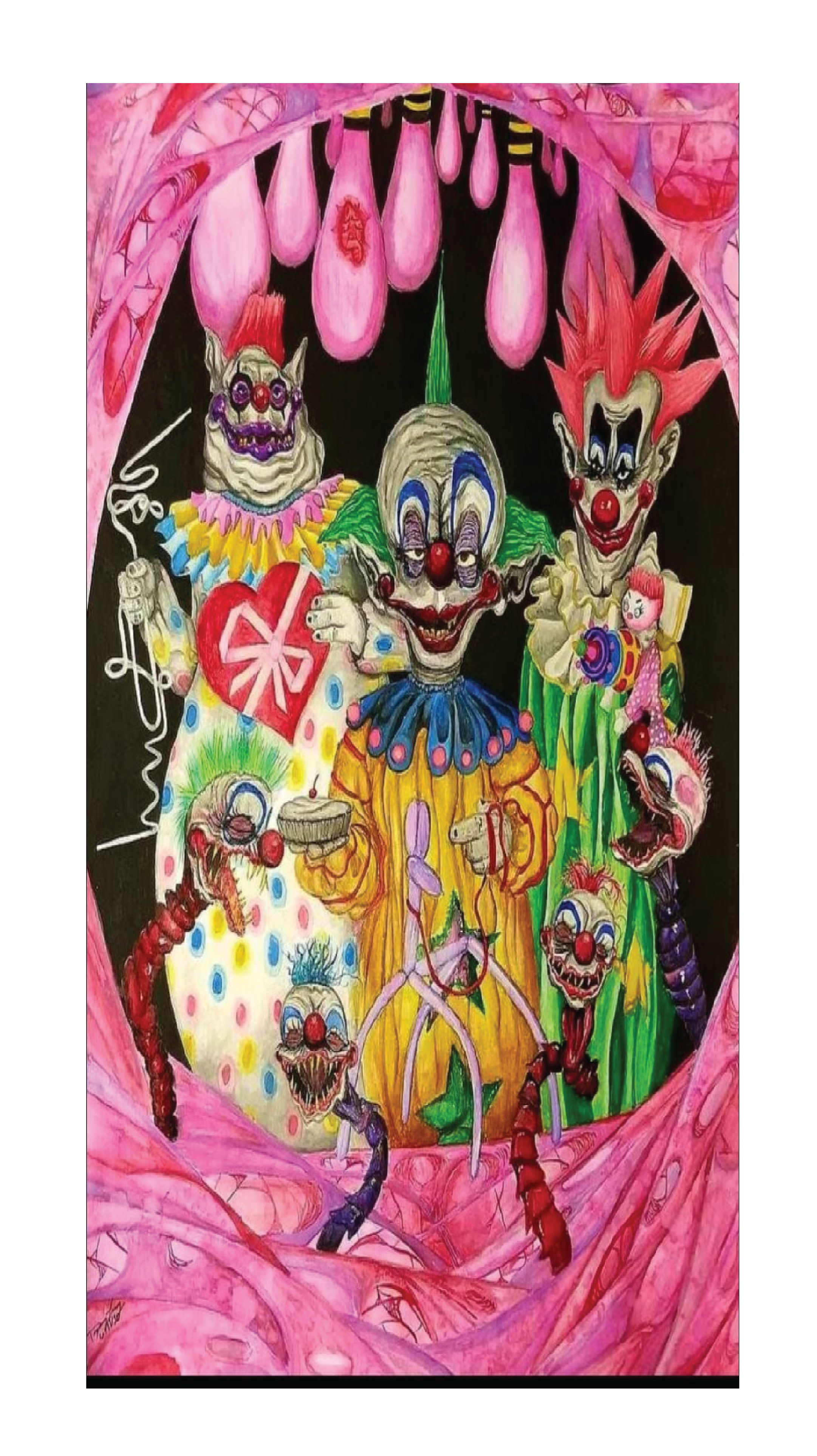 Clown Cornhole Board Skins (Pair) (Copy)